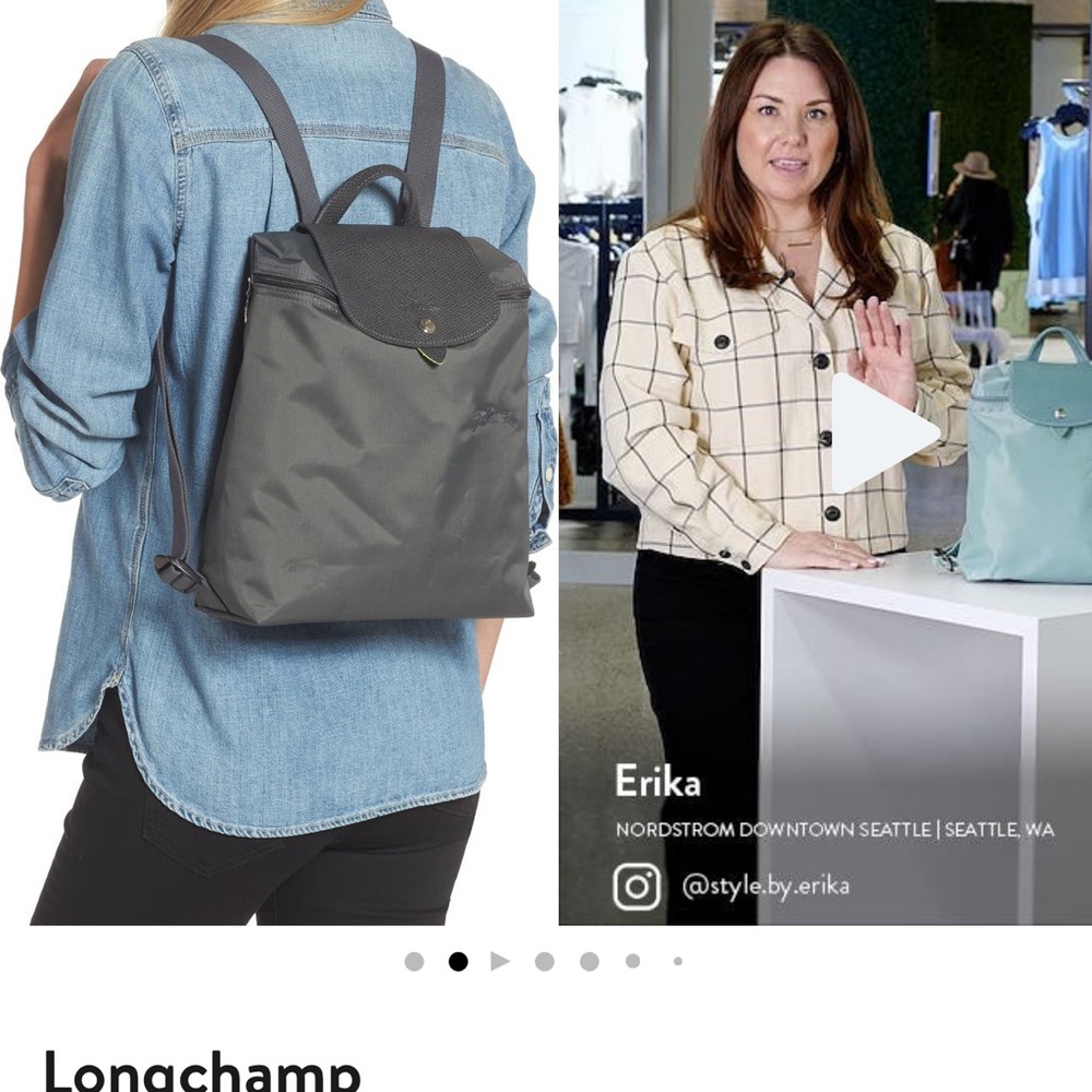 Longchamp mini backpack